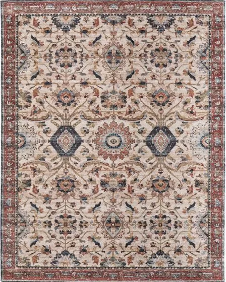 Pearson 39SGF Ivory/Red/Blue Area Rug