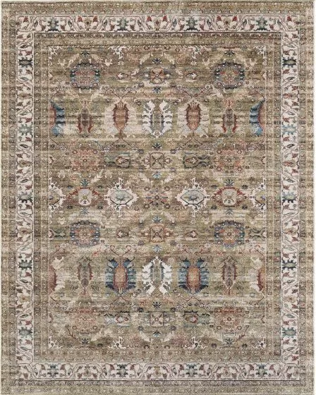 Pearson 39SJF Green/Ivory/Blue Area Rug