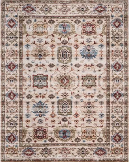 Pearson 39SUF Ivory/Green/Red Area Rug