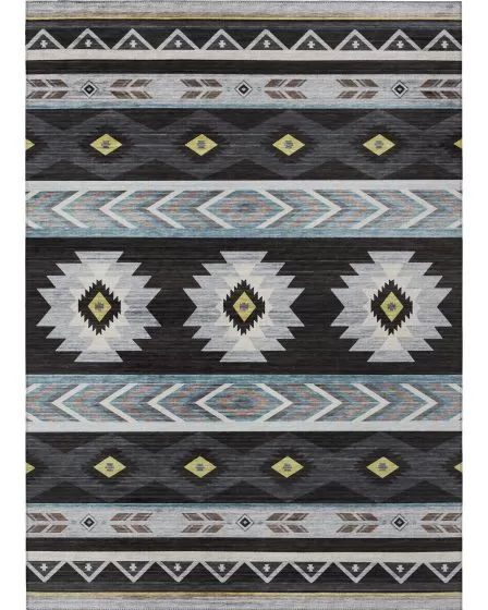 Phoenix PH3 Black Area Rug
