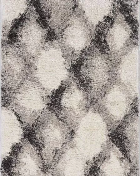 Phoenix 6961 Ivory Grey Diamonds Area Rug