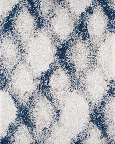 Phoenix 6962 Ivory Blue Diamonds Area Rug