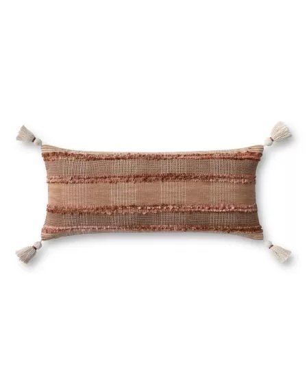 PLL0137 Rust/Multi 12"x27" Lumbar Pillow