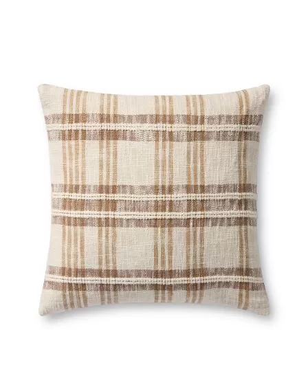 PLL0155 Tan/Multi 22" Pillow