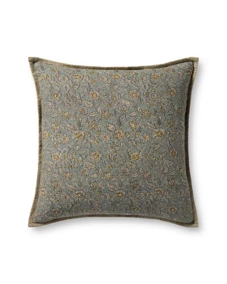 PLL0164 Light Blue/Multi 22" Pillow