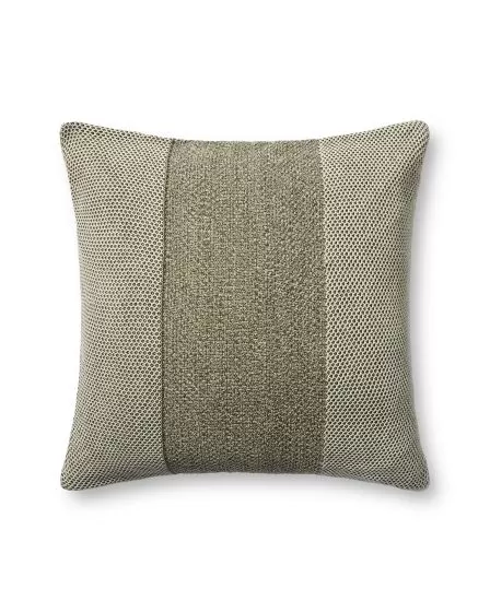 PLL0170 Ivory/Green 22" Pillow