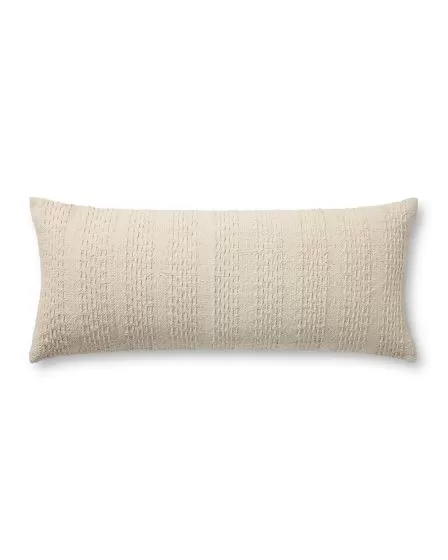 Cameron PMH0036 Ivory 13"x35" Lumbar Pillow