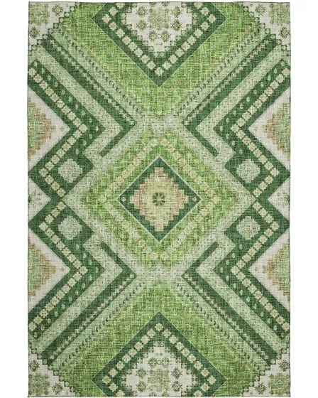 Portico PO5 Green 10'x14' Area Rug
