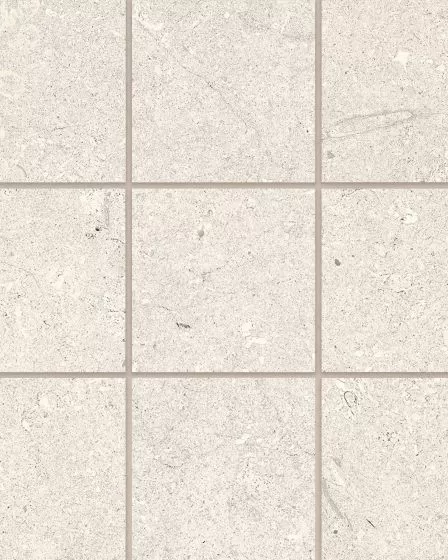 Poetry Stone Ivory Matte Glazed Porcelain 4"x4" Mosaic