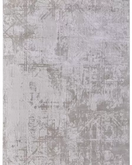 Prasad 39NAF Ivory/Taupe/Silver Area Rug