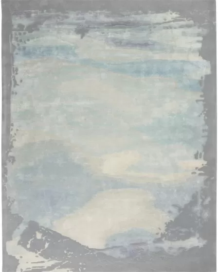Prismatic PRS19 Seafoam/Silver Area Rug