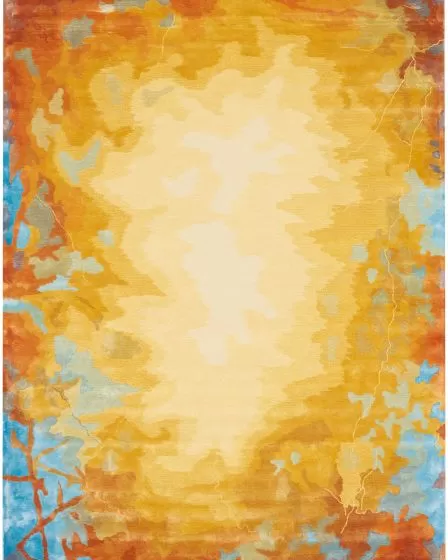 Prismatic PRS29 Gold/Multicolor Area Rug