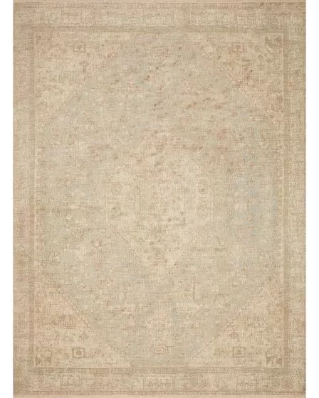 Priya PRY-01 Ocean/Ivory 9'3"x13' Area Rug
