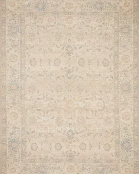 Priya PRY-05 Natural/Blue Area Rug