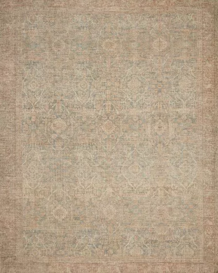 Priya PRY-06 Denim/Rust Area Rug