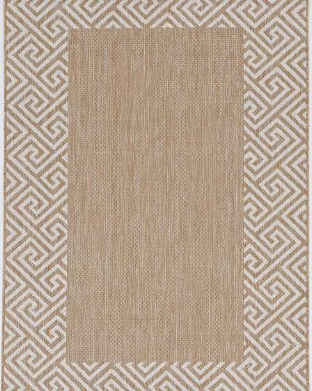 Provo 5766 Natural Greek Key Area Rug