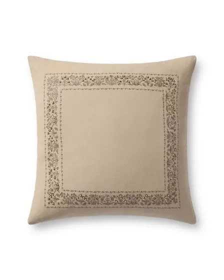 Estee Border PRP0062 Cream 22" Pillow