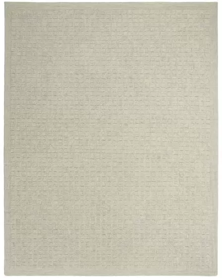 Pure Grids PGR01 Light Blue 3'9"x5'9" Area Rug