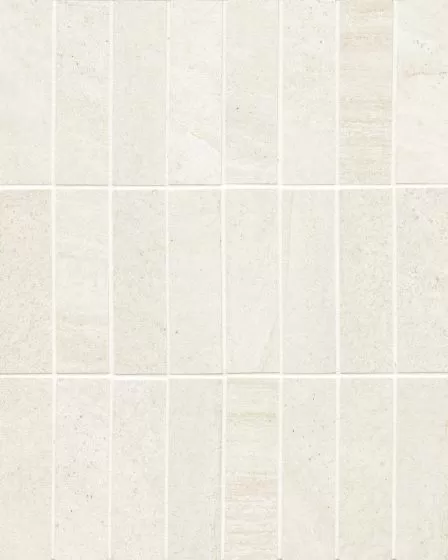 Purestone Bianco Natural Glazed Porcelain 1"x4" Mosaic Tile