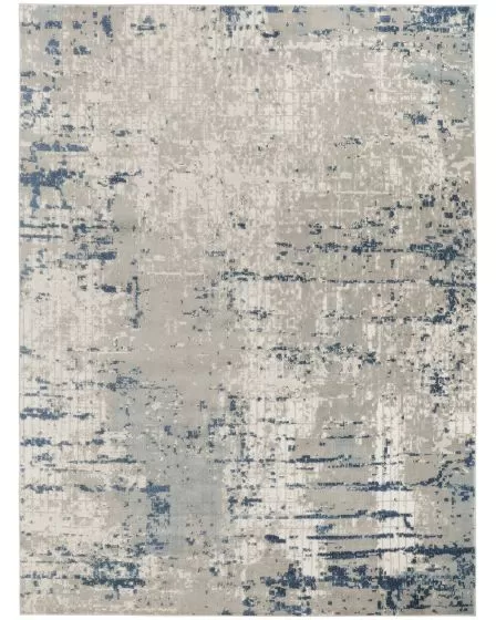 Quarry QUA01 Ivory Grey Blue Area Rug
