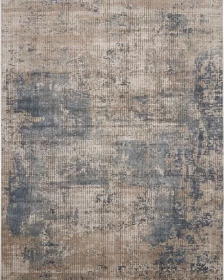 Quarry QUA02 Blue/Beige Area Rug