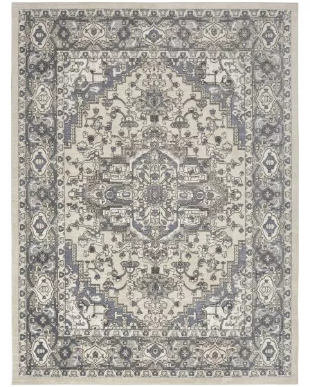 Quarry QUA05 Ivory Blue Area Rug
