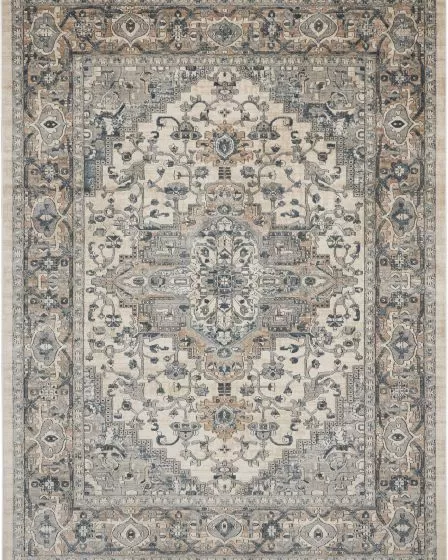 Quarry QUA05 Ivory/Grey Area Rug