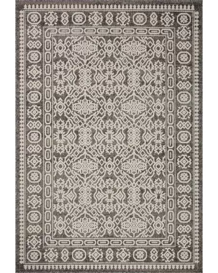 Rainier RAI-02 Pebble/Ivory Area Rug