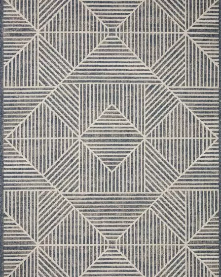 Rainier RAI-03 Denim/Ivory Area Rug