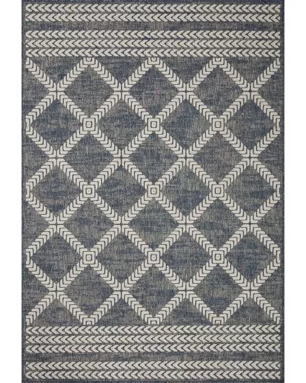 Rainier RAI-05 Denim/Ivory Area Rug