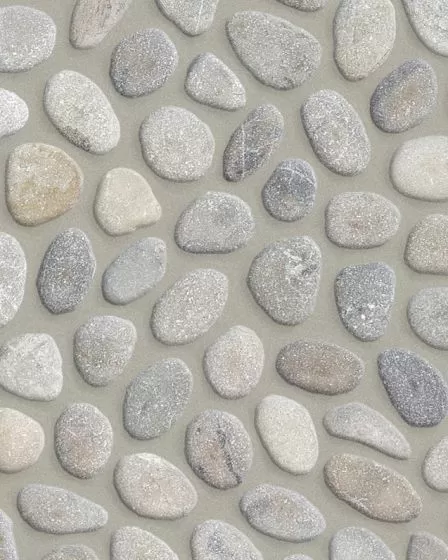 River Pebbles Grey Blend Natural Stone Tile