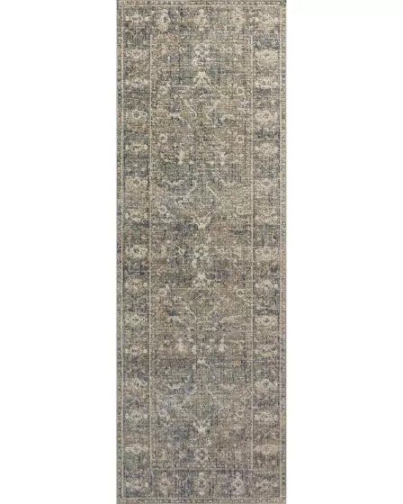 Rosemarie ROE-03 Sand/Lagoon 2'7"x10'0" Runner Rug