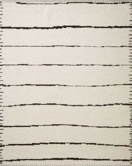 Roman ROM-05 Ivory/Black Area Rug