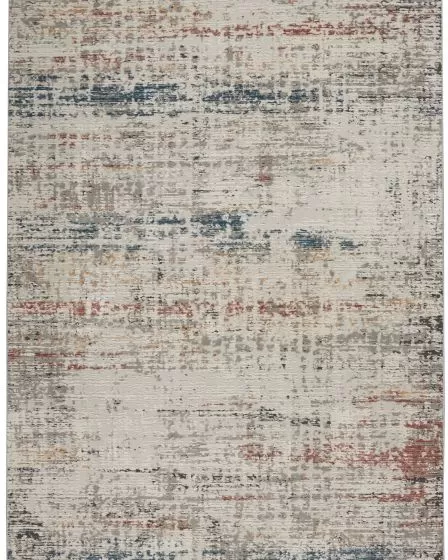 Rustic Textures RUS14 Light Grey Multi Area Rug