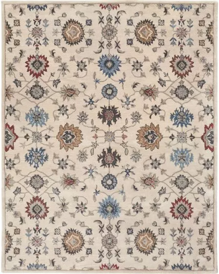 Rylan 8641F Ivory/Blue/Tan Area Rug