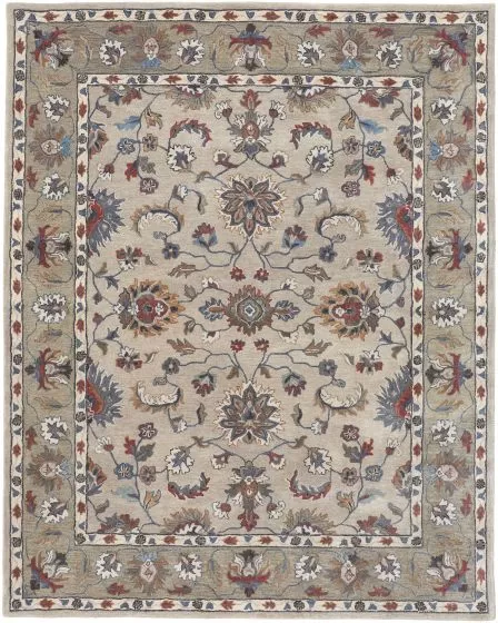 Rylan 8642F Ivory/Taupe/Blue Rug