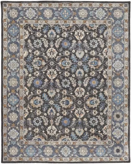 Rylan 8643F Taupe/Blue/Ivory Rug