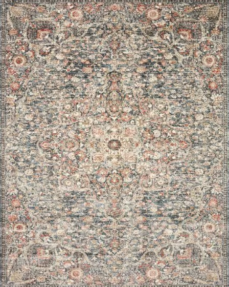 Saban SAB-02 Blue/Spice Area Rug