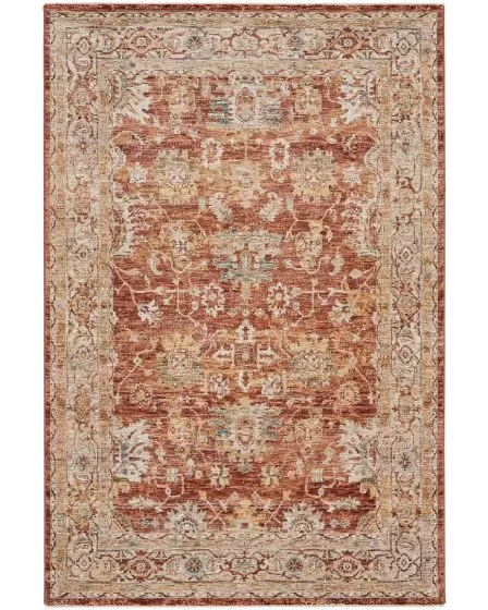 Sahar SHR02 Rust Area Rug