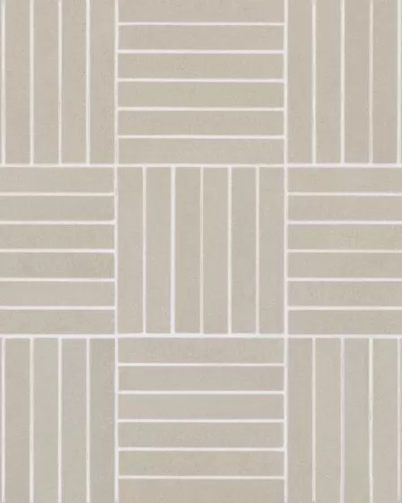 Sahara Grey Matte Glazed Porcelain 5/8"x4" Crosshatch Mosaic Tile