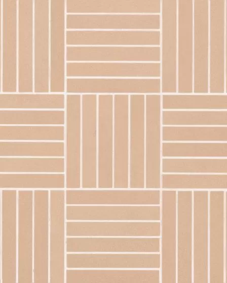 Sahara Rose Matte Glazed Porcelain 5/8"x4" Crosshatch Mosaic Tile