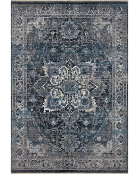 Samra SAM-01 Denim/Grey Area Rug
