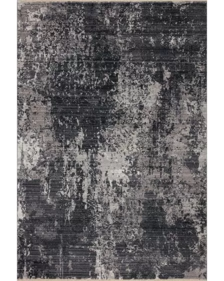 Samra SAM-06 Charcoal/Silver 5'3"x7'9" Area Rug