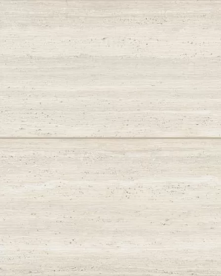 Sensi Roma Ivory Satin Glazed Porcelain 24"x48" Wave Deco Tile