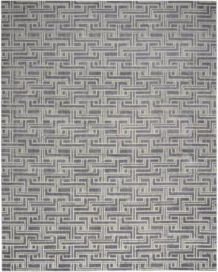 Serenity Home SRH04 Blue Ivory Area Rug
