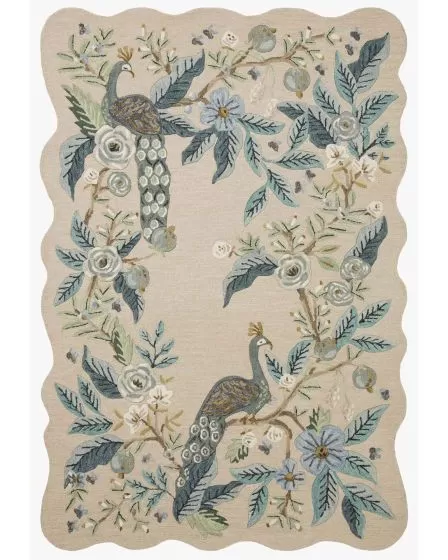 Silhouette SIH-04 Blue Area Rug