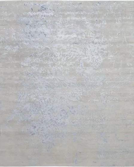 Silk Shadows SHA18 Grey Blue 2'x3' Area Rug