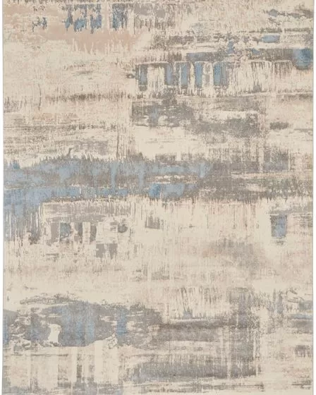 Solace SLA07 Ivory/Grey/Blue Area Rug