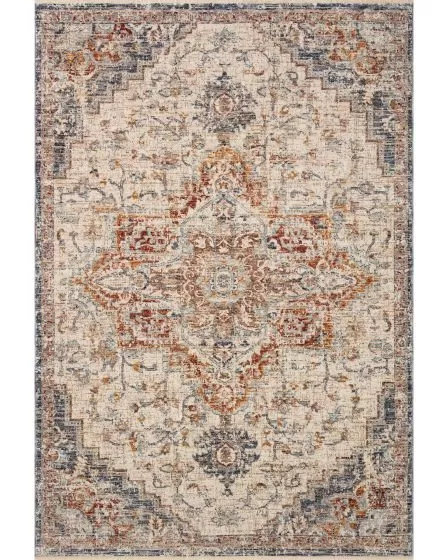 Sorrento SOR-05 Ivory/Fiesta Area Rug