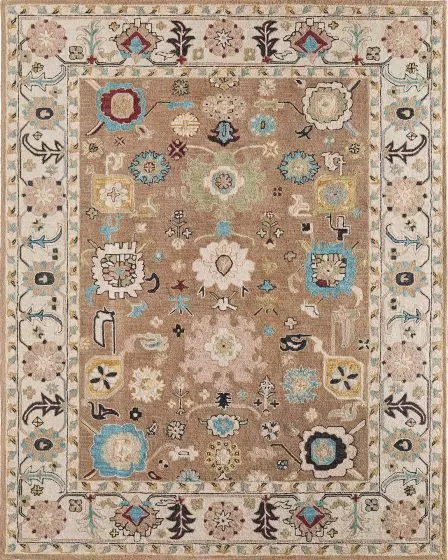 Springfield 8A45F Tan/Ivory/Blue Area Rug